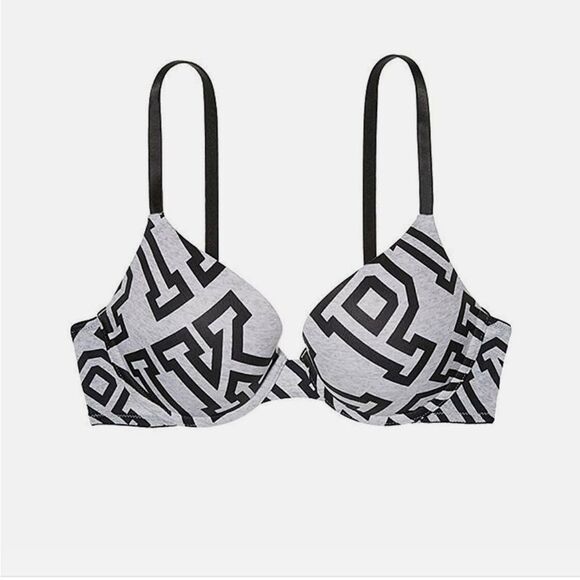 PINK Victoria's Secret Other - PINK Victoria's Secret Black and Gray Bra